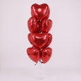 Load image into Gallery viewer, Red Hearts Balloon Bouquet