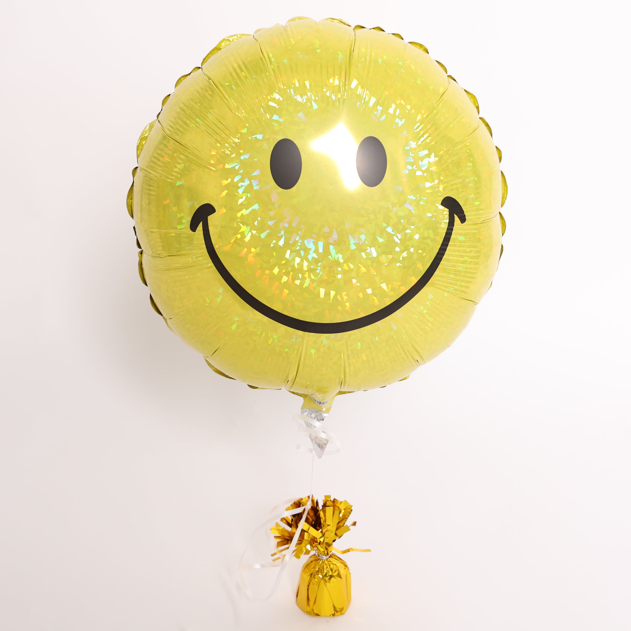 Holographic Smiley Face Balloon, 18in