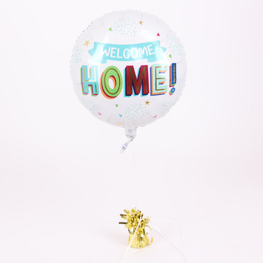 Welcome Home Round Foil Balloon, 18in