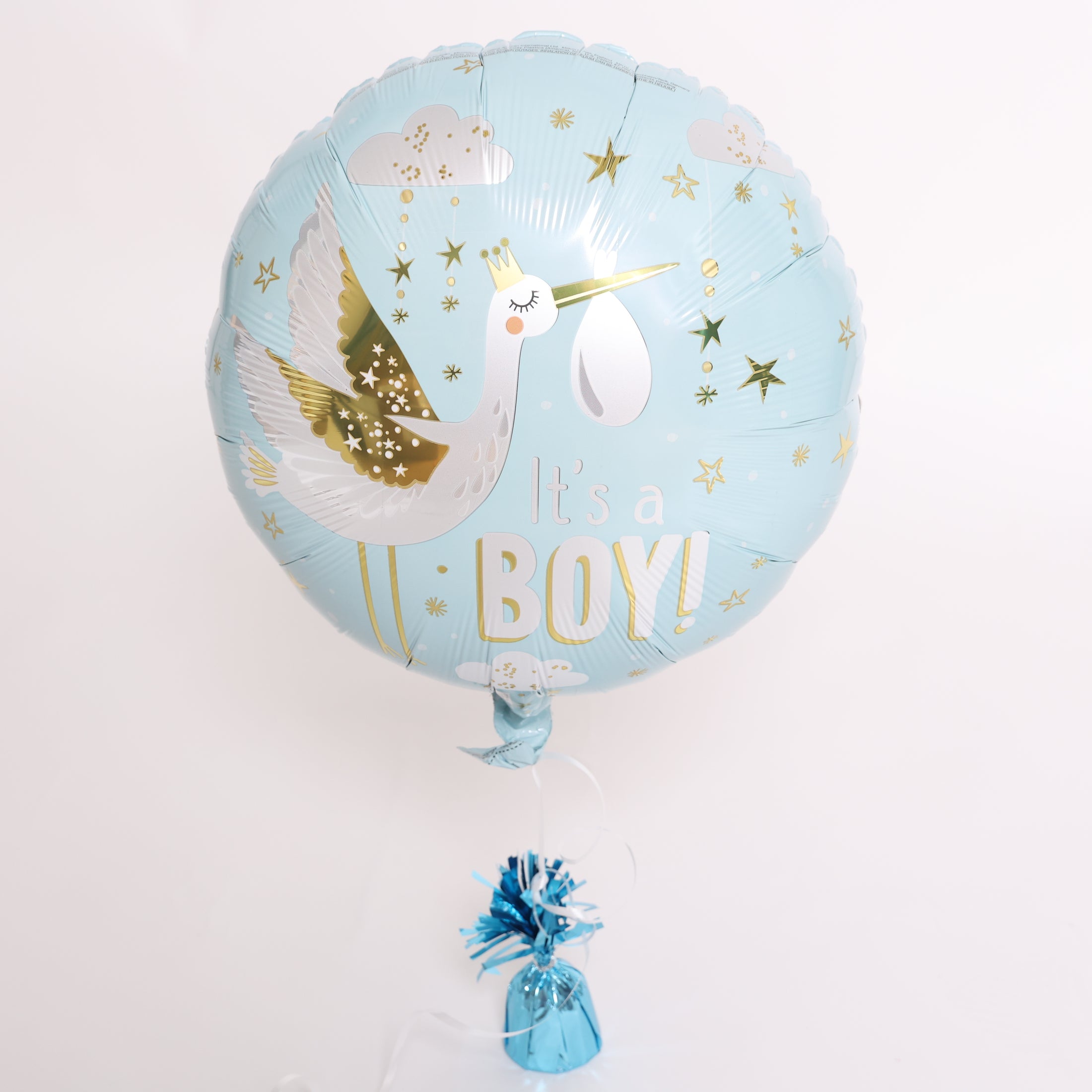 Special Delivery Blue Stork Balloon, 18in