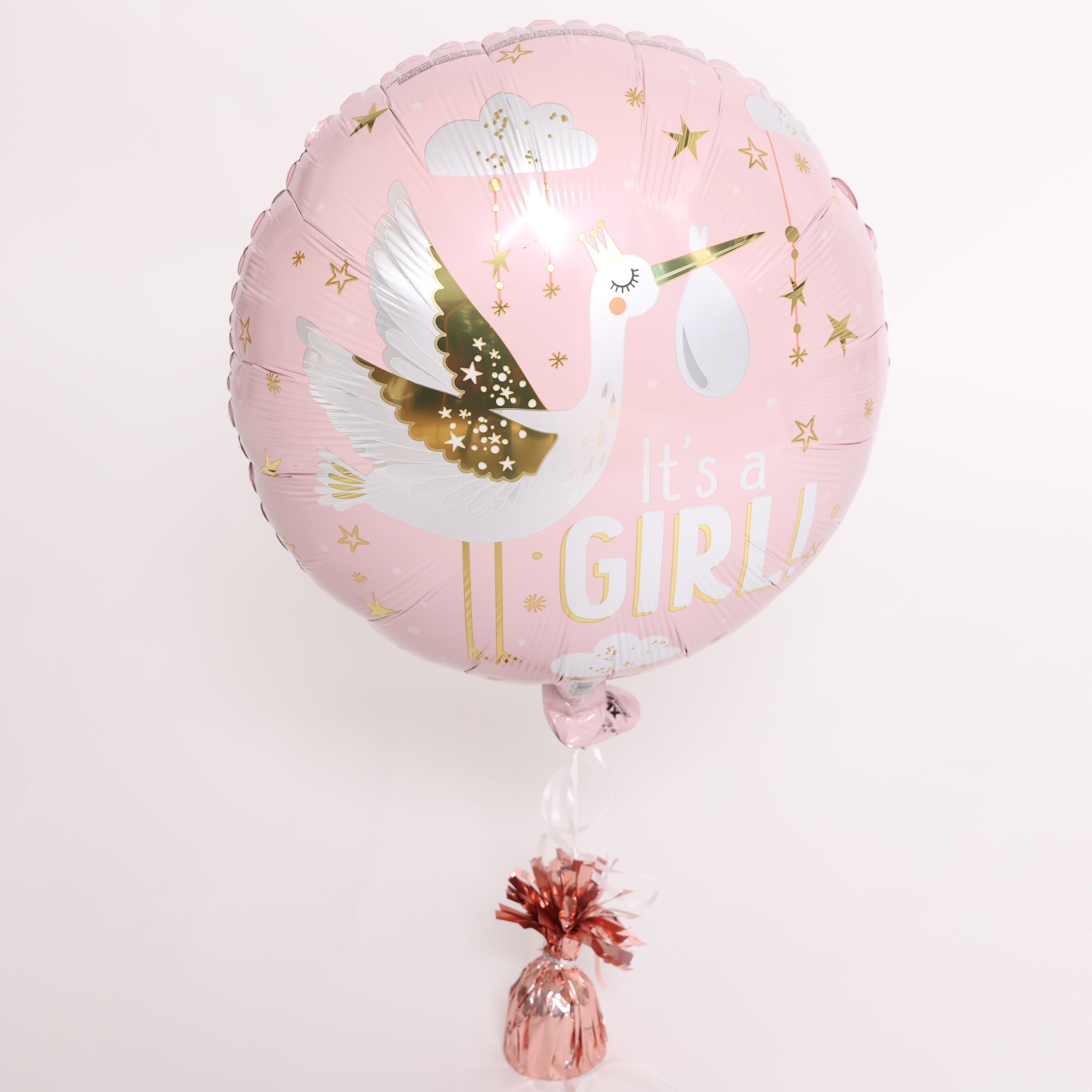 Special Delivery Pink Stork Balloon, 18in