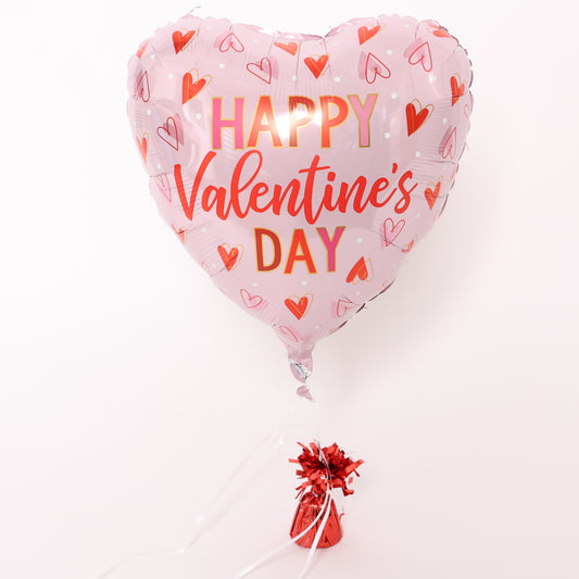 Happy Valentine's Day Hearts Balloon, 18in