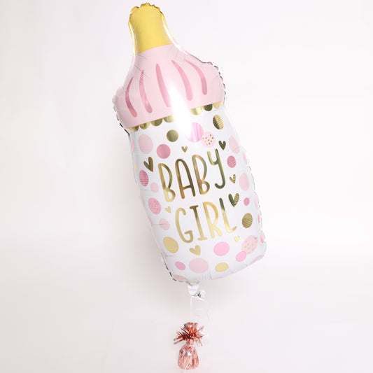 Baby Girl Bottle Balloon, 20in