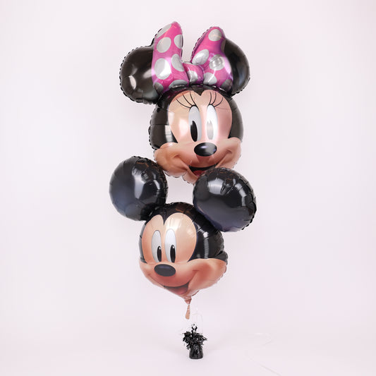 Mickey and Minnie Mouse Balloon Bouquet