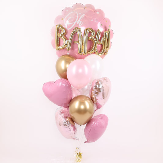 Oh Baby! Pink Balloon Bouquet