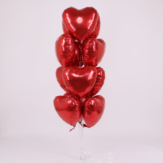 Red Hearts Balloon Bouquet