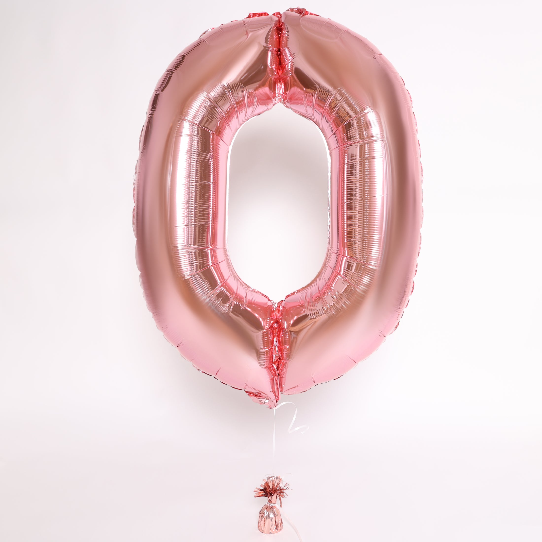 Rose Gold Number Balloon, 34in