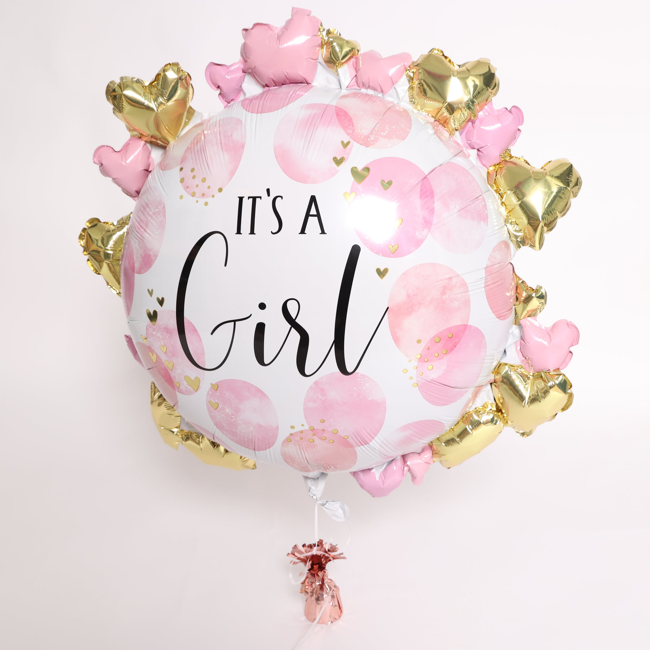 It's a Girl Pink Watercolor Balloon, 26in