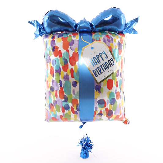 Happy Birthday Gift Balloon, 27in