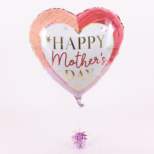 Happy Mother's Day Heart Balloon, 28in