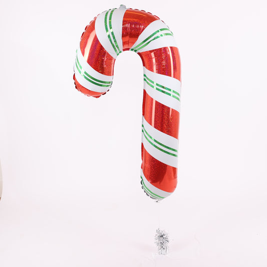 Candy Cane Holographic Balloon, 41in