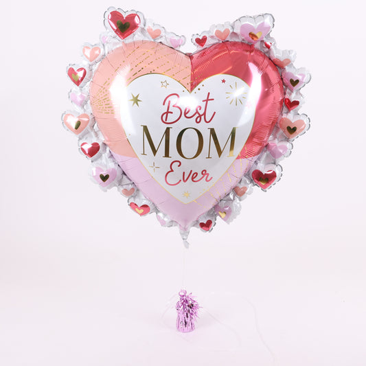 Best Mom Ever Heart Balloon, 29in