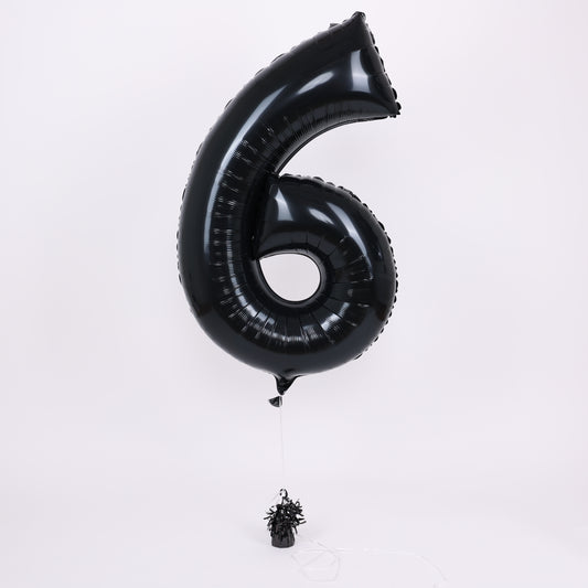 Black Number Balloon, 34in