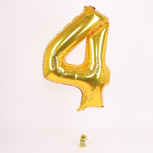 Gold Number Balloon, 34in
