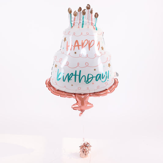 Happy Birthday Cake Balloon, 35in