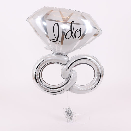 "I Do" Wedding Ring Balloon, 30in