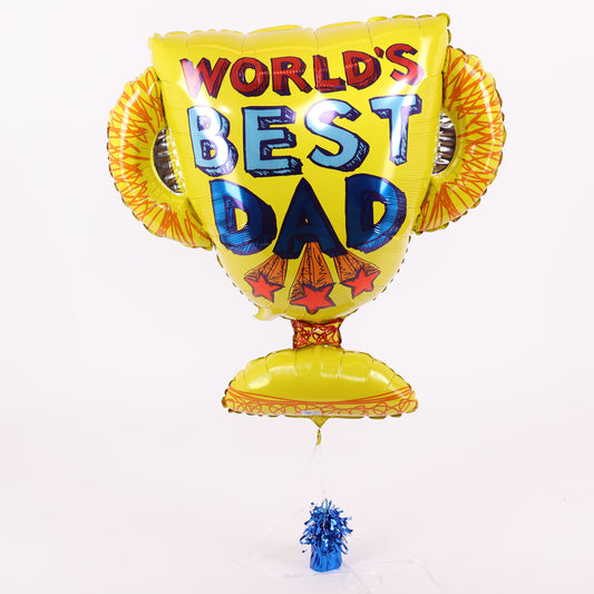 World's Best Dad Trophy Balloon, 27in