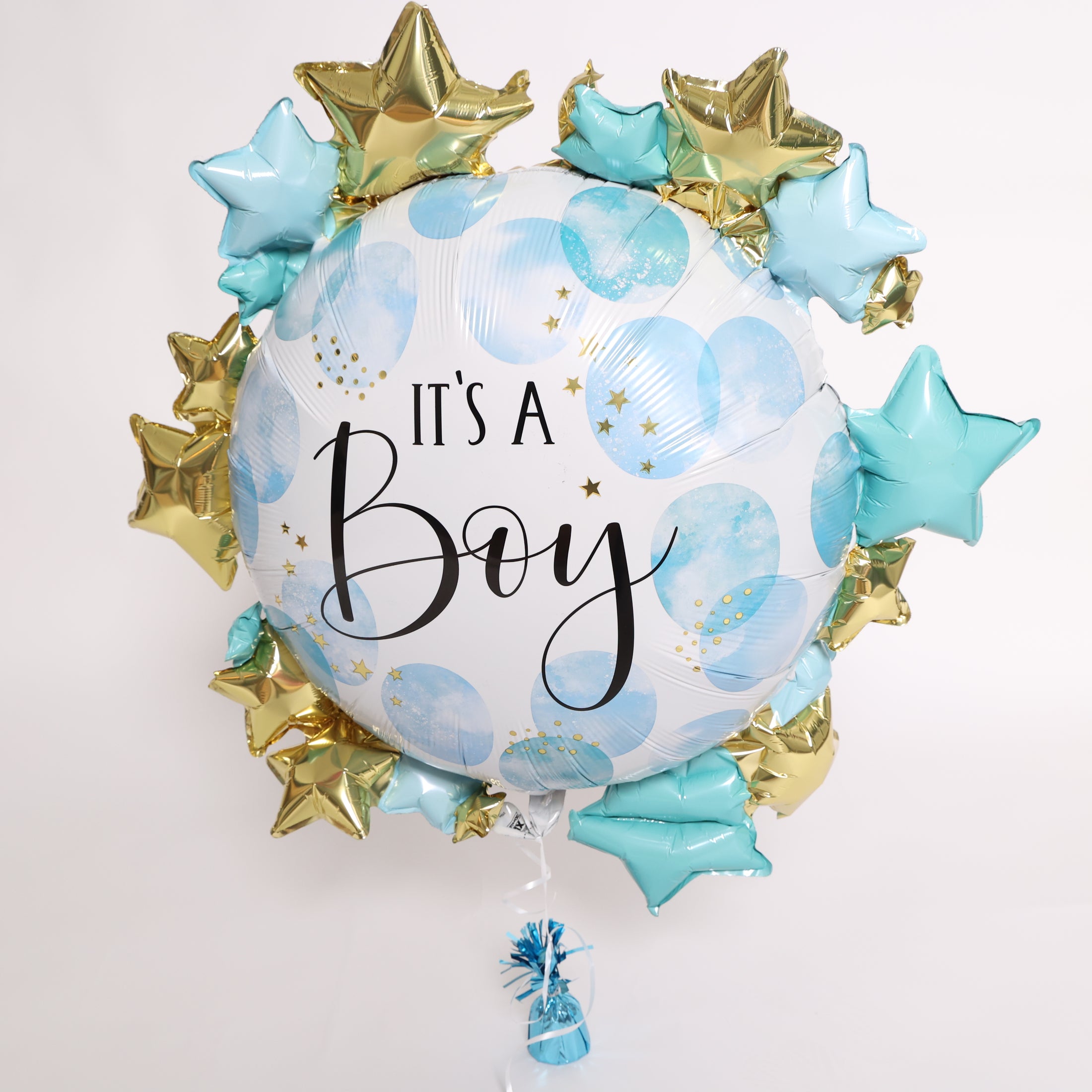 It's a Boy Blue Watercolor Balloon, 26in