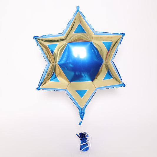 Hanukkah Star of David Balloon, 24in
